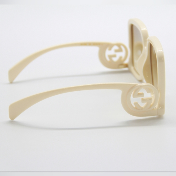 NEW GUCCI GG1326S 002 SQUARE WOMEN NUDE OVERSIZED SUNGLASSES GUCCI - Picture 11 of 16